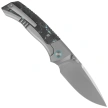 Nóż składany Remette RT-Steed Gray Titanium/Black-Blue Carbon Fiber, Pearlescent M390 (RTWS-TB)