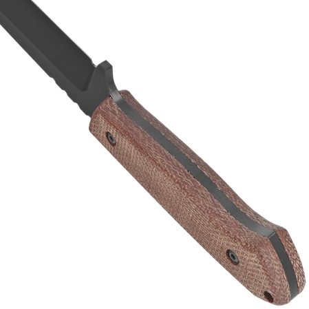 Nóż Za-Pas Expendable Brown Micarta, Black Cerakote NMV (EX-CE-M-BR)