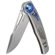 Reate GTR Knife Bead Blasted Titanium/Zircuti Inlay, Zircuti Clip, Hand Satin M390