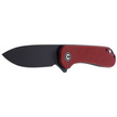 Nóż CIVIVI Elementum Flipper Burgundy G10, Black Stonewashed (C907A-1)