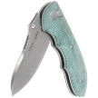 Viper Moon Teal Green Canvas Micarta, Stonewashed MagnaCut by Fabrizio Silvestrelli Knife (V6010TE)