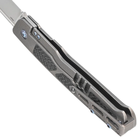 Nóż składany RikeKnife Aragil Dark Gray Titanium/Carbon Fiber, Satin M390 by Ivan D. Braginets (RK-Aragil-DG)