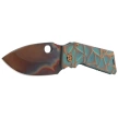 Medford TFF-1 Knife Green Brsh/Bronze ''Stained Glass'', Bronze HW, Brsh/Bronze Clip, Vulcan S45VN by Greg Medford (MK0144VQ-35A4-T1C1-Q4)