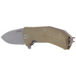 Nóż składany LionSteel KUR Green G10, Stonewashed Sleipner by Molletta (KUR GR)