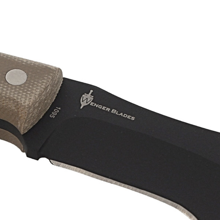 Böker Plus Mini Tracker Brown Micarta, Black 1095 by Dave Wenger (02BO027)