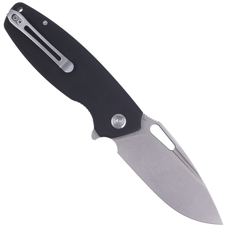 Kubey Knife Tityus, Black G10, Bead Blasted D2 (KU322A)