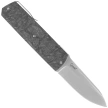 Maserin 410 Silver Black FatCarbon, Satin Elmax by Bruno Bruna Knife (410/N)
