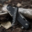 M-Tac knife lanyard Cuboid Skull Black/Grey paracord (TMLCS-BKGR)