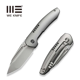 Nóż składany WE Knife Micro Trogon Gray Titanium, Polished Bead Blasted M390 by Brian Brown (WE24043-2)