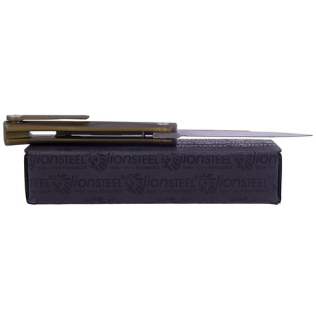 Nóż składany LionSteel Thrill Green Aluminium, Satin M390 by Molletta (TL A GS)