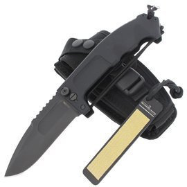 Extrema Ratio RAO II Black Aluminum Folding Knife, Black MIL-C N690 (04.1000.0136/BLK)