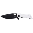 Kubey Raven KB245F Knife Ivory G10, Dark Stonewashed AUS-10 by Jelly Jerry