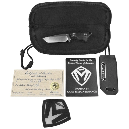 Nóż Medford Micro Tanto PS Black G10, Std HW, Tumbled 3V (MK053VTQ-08KB-SPQ3-Q4)