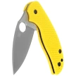 Spyderco Sage 5 Lightweight Salt Knife Yellow FRN, Satin MagnaCut by Sal Glesser (C123PYL)