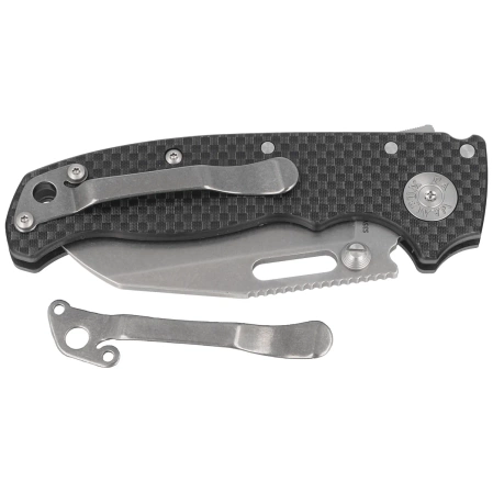 Demko AD20.5 Shark Foot Knife Carbon Fiber, Stonewashed CPM S35VN by Andrew Demko (205-S35-SFCF)