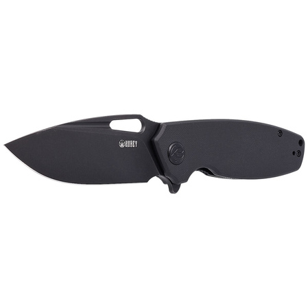 Kubey Knife Tityus, Black G10, Dark Stonewashed D2 (KU322C)