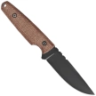 Za-Pas Handie Brown Micarta, Black Cerakote NMV Knife