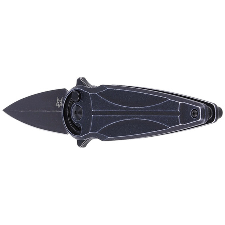 FOX Saturn, Black Aluminium, Black Stonewashed N690Co by Denis Simonutti knife (FX-551 ALB)