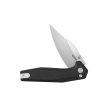 Kubey Hades Knife Black G10, Stonewashed 14C28N by Damned Designs (KU394A)