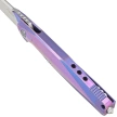 Nóż składany RikeKnife Framelock Blue Titanium, Bead Blast/Satin M390 (RK1707T-B)