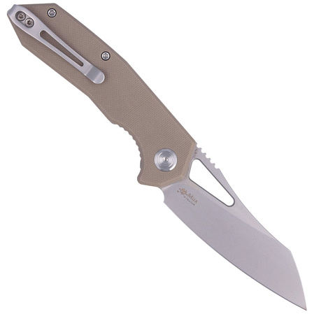 Nóż Kubey Knife New Vagrant Tan G10, Sandblast AUS-10 (KU291B)