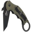 Fox The Dart Karambit Knife OD Green G10, Black Idroglider N690 by Doug Marcaida (FX-597 OD)