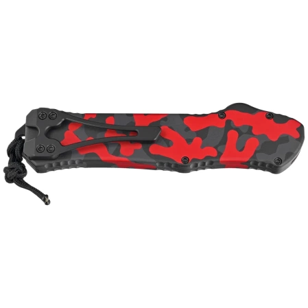 Heretic Knife Hydra R/E Red Camo Aluminum, Black/Satin MagnaCut by Tony Marfione Jr.