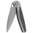 Rike Knife Baidi S Titanium/Carbon Fiber, Bead Blasted M390 (RK-Baidi-S-P/BCF)
