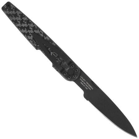 Nóż składany Extrema Ratio LKU01 Tenebra Carbon Fiber, Black DLC M390 by Danilo Rossi (04.1000.0243/M3/DLC-CC-BK)