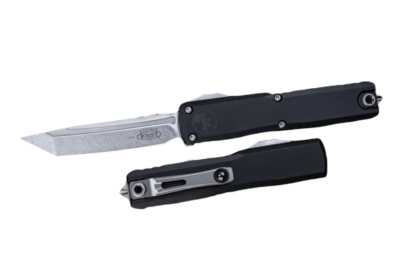 Microtech Ultratech Gen III ZBP T/E OTF Knife Black Aluminum, Stonewashed M390MK by Tony Marfione (1123-10)