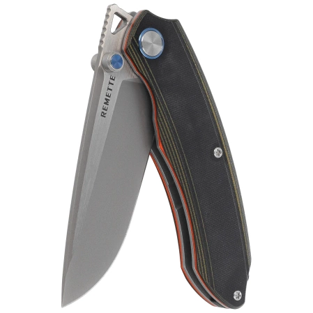 Nóż składany Remette Wild Species GC103 Green/Black G10, Fine Hand Grinding 14C28N (GC103-D)