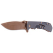 Martinez Albainox Knife Gray Aluminum, Copper Titanium 3Cr13MoV (18138)