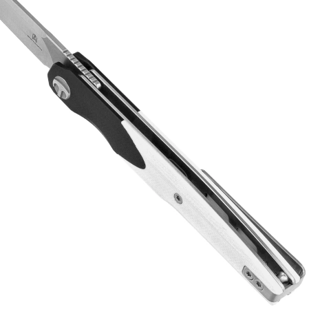 Nóż składany Bestechman Lanza Black/White G10, Satin/Stonewashed 14C28N by Grzegorz Grabarski (BMK14A)