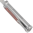 Nóż grawitacyjny Reate EXO-M OTF Gravity T/E Bead Blasted Titanium/Damascus Red-Black G10, Satin Elmax