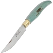 MAM Iberica S Folding Knife Turquoise Beech Wood, Brass HW, Satin (2010-TU)