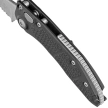 Microtech Stitch-A S/E Black Aluminum, Stonewashed P/S by Borka Blades and Tony Marfione (169-11)
