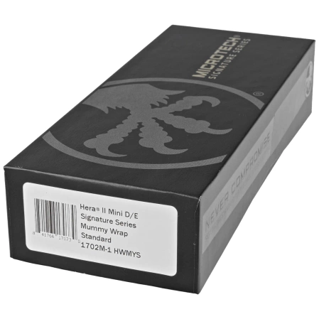 Microtech Hera II Mini D/E Signature Halloween Mummy Wrap Aluminum, Satin M390MK OTF Knife by Tony and Sean Marfione (1702M-1HWMYS)