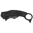 Nóż składany karambit FOX Moa Black G10, Black Stonewashed N690Co by Jared Wihongi (FX-653)