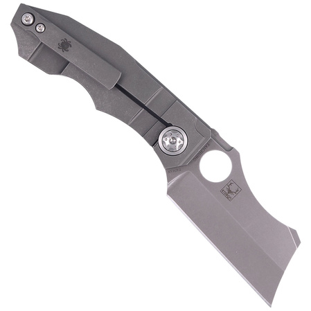 Nóż składany Spyderco Stovepipe Titanium CPM 20CV Plain (C260TIP)