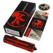 Microtech Scarab II Gen III D/E OTF Knife Red Aluminum, Black M390MK by Tony Marfione (1280-1RD)