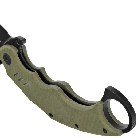 Nóż składany Kubey Wrath Green G10, Blackwashed 14C26N by MUZI Design (KU261F)
