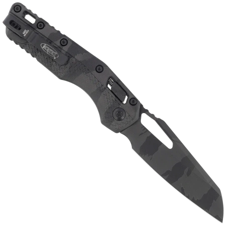 Microtech MSI S/E Ram-Lok Midnight Tiger Camo Tri-Grip Polymer, Midnight Tiger Camo M390MK by Tony Marfione (210T-1PMMTC-X8Z4)