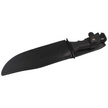 Muela 85-181 Black Rubber Knife, Satin 420H