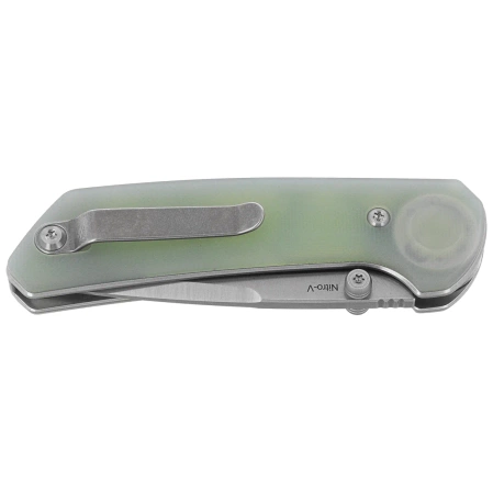 Nóż składany Reate PL-XT V2 Jade G10, Stonewashed / Satin Nitro-V (PL-XT V2 JG10 STW/SAT)
