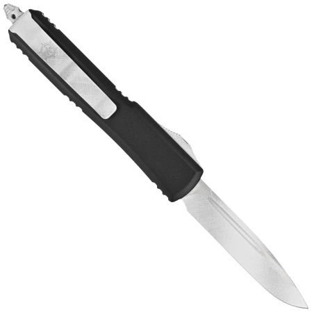 Nóż automatyczny OTF Microtech Ultratech S/E Steamboat Willie Signature Black Aluminium, Antique White M390 by Tony Marfione (121-1SB)