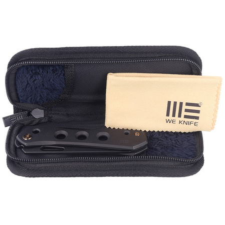 WE Knife Vision R Black Titanium, Black Stonewashed CPM 20CV by Snecx Tan (WE21031-2)