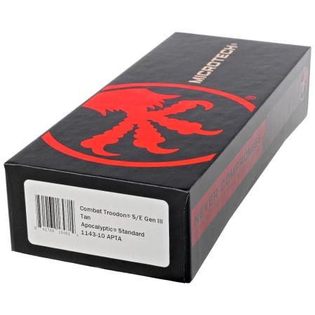 Nóż automatyczny OTF Microtech Combat Troodon Gen III S/E Tan Aluminium, Apocalyptic M390MK by Tony Marfione (1143-10APTA)