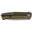Nóż składany LionSteel Myto Green Aluminium, StoneWashed M390 by Molletta (MT01A GS)