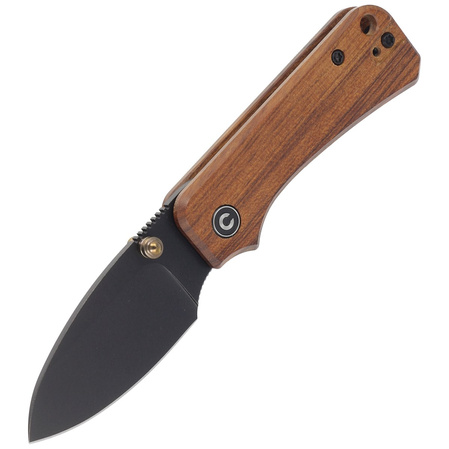 Civivi Baby Banter Cuibourtia Wood, Black Stonewashed Nitro-V by Ben Petersen (C19068SB-2)