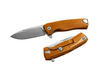 LionSteel ROK Knife Orange Aluminum, Satin M390 by Molletta (ROK A OS)